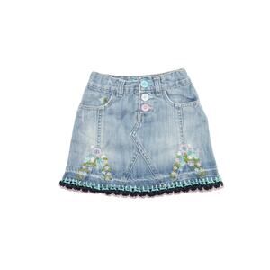 Baby GAP Embroidered Denim Skirt Toddler 3 Years